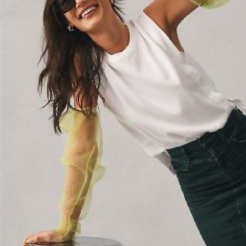 Anthropology Sleeveless Top - white size small